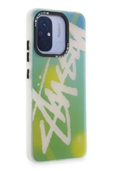 Newface Xiaomi Redmi 12C Kılıf Estoril Desenli Kapak - Estoril - 2 resmi