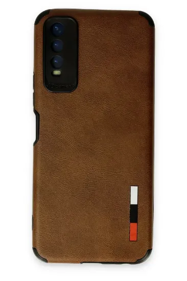 Newface Vivo Y11S Kılıf Loop Deri Silikon - Kahverengi resmi