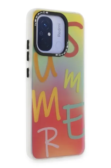 Newface Xiaomi Redmi 12C Kılıf Estoril Desenli Kapak - Estoril - 3 resmi