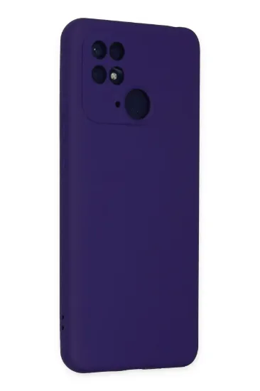 Newface Xiaomi Redmi 10C Kılıf Nano içi Kadife Silikon - Mor resmi