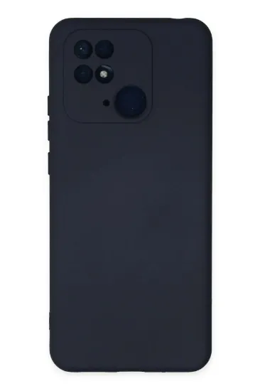 Newface Xiaomi Redmi 10C Kılıf Nano içi Kadife Silikon - Lacivert resmi