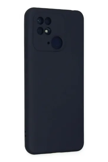 Newface Xiaomi Redmi 10C Kılıf Nano içi Kadife Silikon - Lacivert resmi