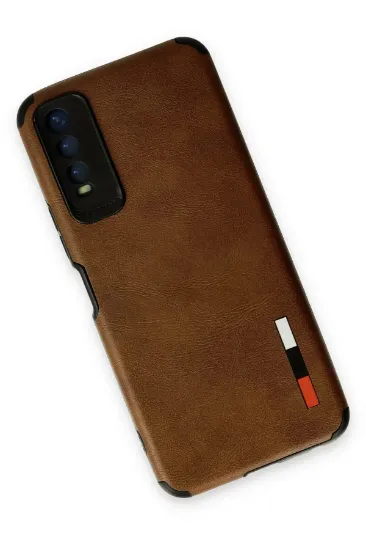 Newface Vivo Y11S Kılıf Loop Deri Silikon - Kahverengi resmi