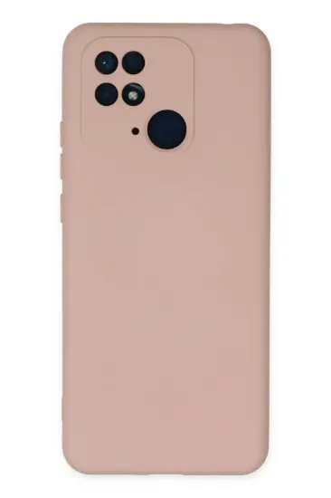 Newface Xiaomi Redmi 10C Kılıf Nano içi Kadife Silikon - Pudra resmi
