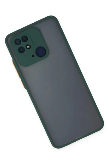 Newface Xiaomi Redmi 10C Kılıf Montreal Silikon Kapak - Yeşil resmi