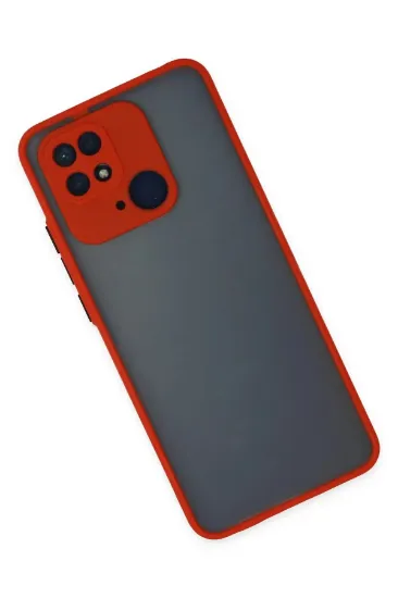 Newface Xiaomi Redmi 10C Kılıf Montreal Silikon Kapak - Kırmızı resmi