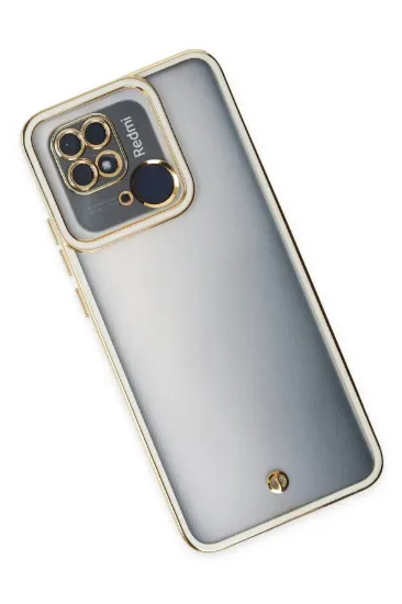 Newface Xiaomi Redmi 10C Kılıf Liva Lens Silikon - Beyaz resmi