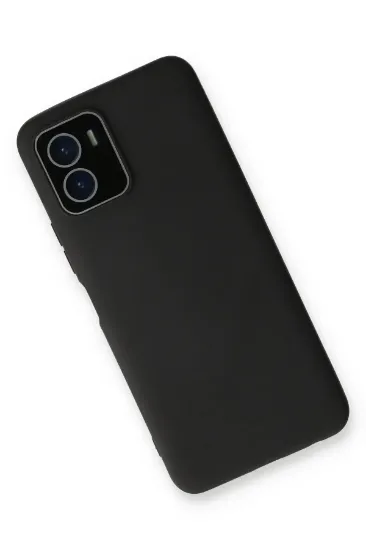 Newface Vivo Y15S Kılıf Lansman Glass Kapak - Siyah resmi