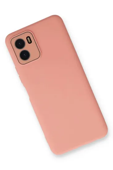 Newface Vivo Y15S Kılıf Lansman Glass Kapak - Pembe resmi