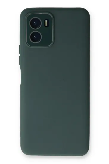 Newface Vivo Y15S Kılıf Lansman Glass Kapak - Koyu Yeşil resmi