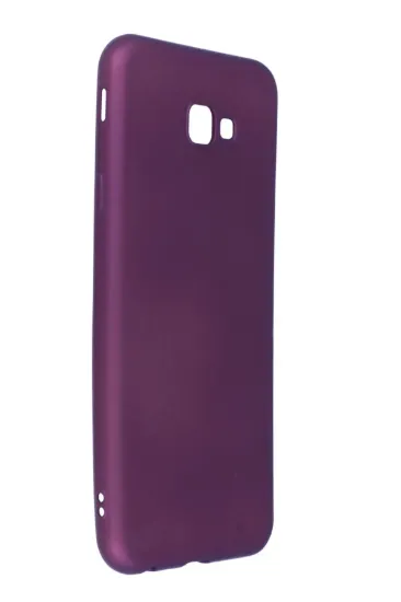 Newface Samsung Galaxy J4 Plus Kılıf First Silikon - Mürdüm resmi