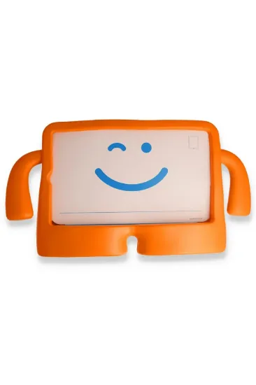 Newface iPad 10.2 (7.nesil) Kılıf Karakter Tablet Silikon - Turuncu resmi