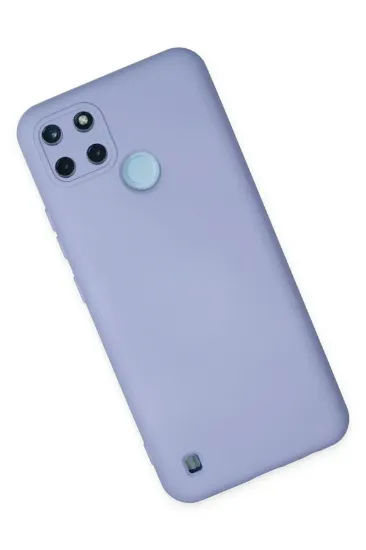 Newface Realme C25Y Kılıf Nano içi Kadife Silikon - Lila resmi