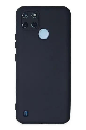 Newface Realme C25Y Kılıf Nano içi Kadife Silikon - Lacivert resmi