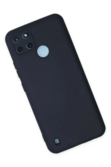 Newface Realme C25Y Kılıf Nano içi Kadife Silikon - Lacivert resmi