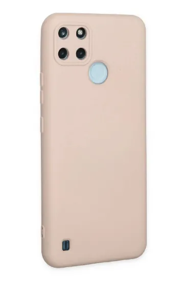Newface Realme C25Y Kılıf Nano içi Kadife Silikon - Pudra resmi