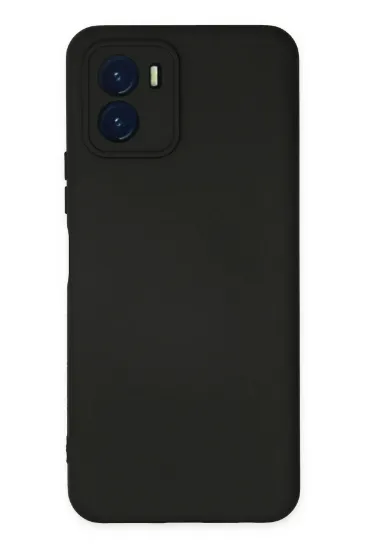 Newface Vivo Y15S Kılıf Nano içi Kadife Silikon - Siyah resmi