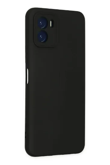 Newface Vivo Y15S Kılıf Nano içi Kadife Silikon - Siyah resmi