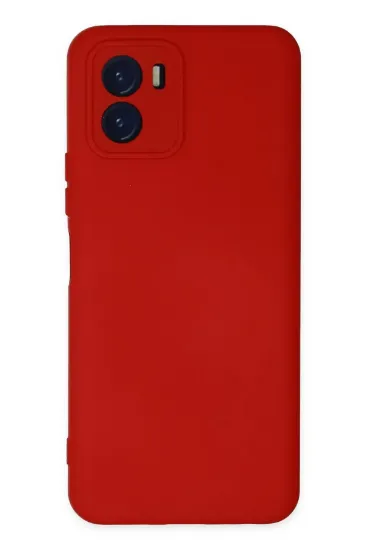 Newface Vivo Y15S Kılıf Nano içi Kadife Silikon - Kırmızı resmi