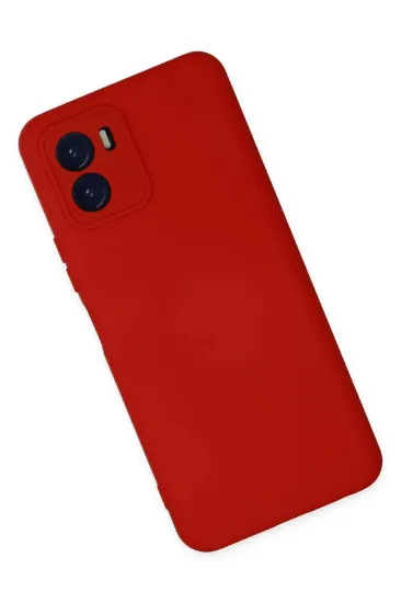 Newface Vivo Y15S Kılıf Nano içi Kadife Silikon - Kırmızı resmi