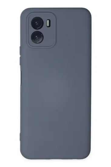 Newface Vivo Y15S Kılıf Nano içi Kadife Silikon - Gri resmi