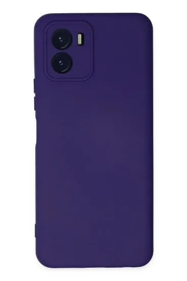 Newface Vivo Y15S Kılıf Nano içi Kadife Silikon - Mor resmi