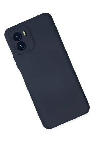 Newface Vivo Y15S Kılıf Nano içi Kadife Silikon - Lacivert resmi