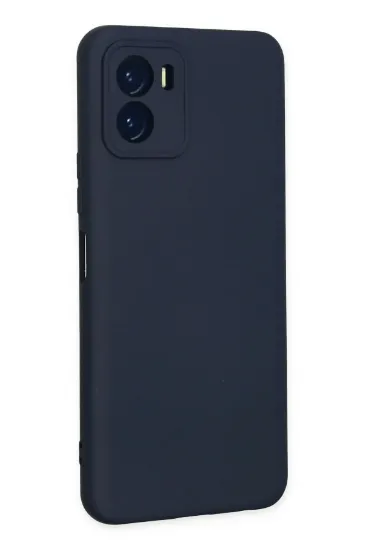 Newface Vivo Y15S Kılıf Nano içi Kadife Silikon - Lacivert resmi