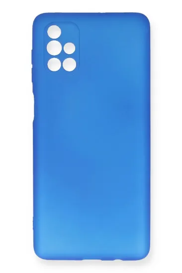 Newface Samsung Galaxy M51 Kılıf First Silikon - Mavi resmi