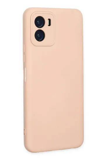 Newface Vivo Y15S Kılıf Nano içi Kadife Silikon - Pudra resmi