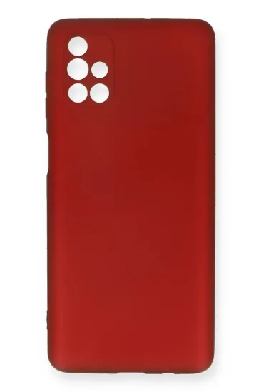 Newface Samsung Galaxy M51 Kılıf First Silikon - Bordo resmi