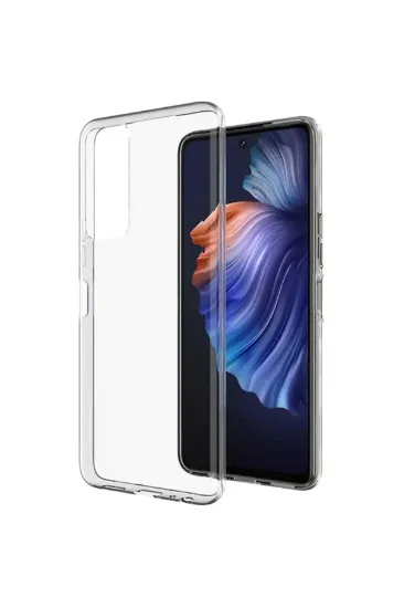 Newface Tecno Camon 18 Kılıf Lüx Şeffaf Silikon resmi
