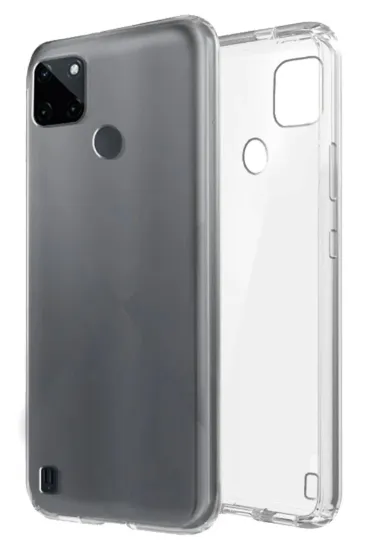 Newface Realme C25Y Kılıf Lüx Şeffaf Silikon resmi