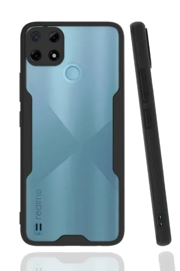 Newface Realme C25Y Kılıf Platin Silikon - Siyah resmi