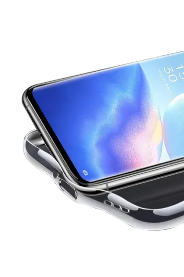 Newface Oppo Reno 5 Pro Kılıf Lüx Şeffaf Silikon resmi