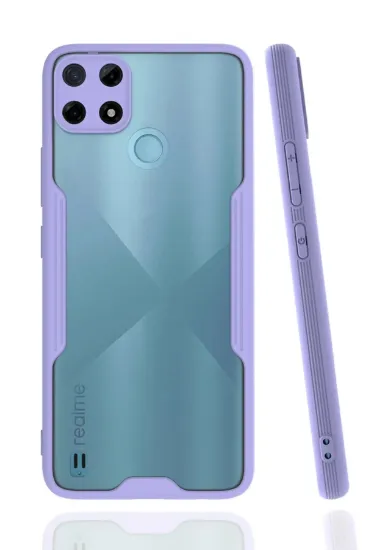 Newface Realme C25Y Kılıf Platin Silikon - Lila resmi