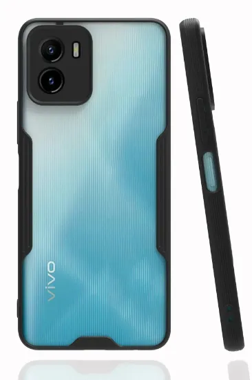 Newface Vivo Y15S Kılıf Platin Silikon - Siyah resmi