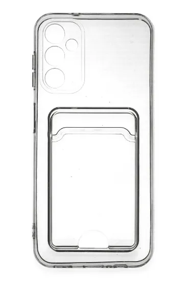 Newface Samsung Galaxy A14 4G Kılıf Kart Şeffaf Silikon - Şeffaf resmi