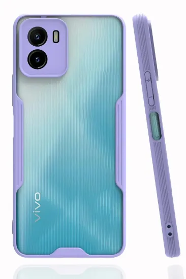 Newface Vivo Y15S Kılıf Platin Silikon - Lila resmi