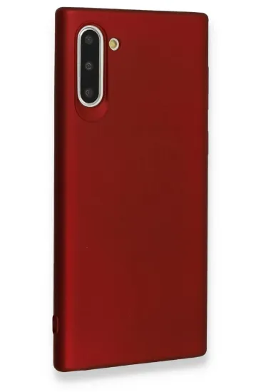 Newface Samsung Galaxy Note 10 Kılıf First Silikon - Bordo resmi