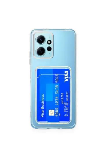 Newface Xiaomi Redmi Note 12 4G Kılıf Kart Şeffaf Silikon - Şeffaf resmi