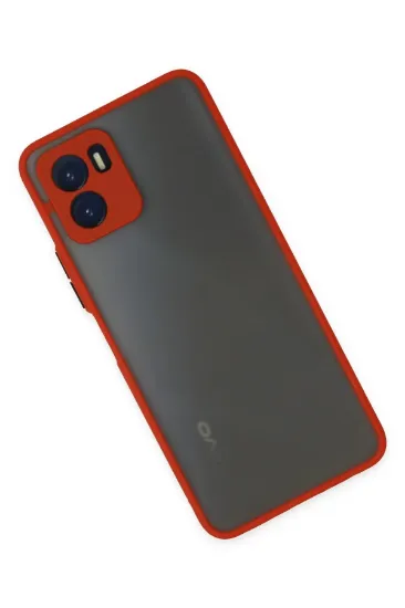 Newface Vivo Y15S Kılıf Montreal Silikon Kapak - Kırmızı resmi