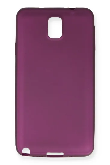 Newface Samsung Galaxy Note 3 / N9000 Kılıf First Silikon - Mürdüm resmi