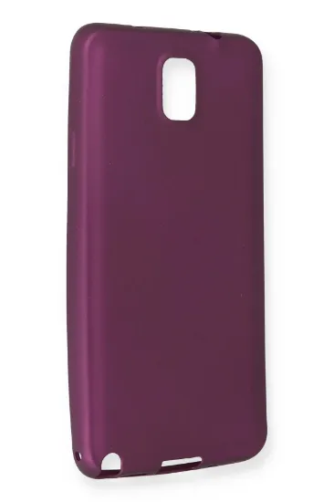 Newface Samsung Galaxy Note 3 / N9000 Kılıf First Silikon - Mürdüm resmi