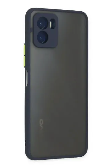 Newface Vivo Y15S Kılıf Montreal Silikon Kapak - Lacivert resmi