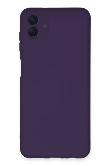 Newface Samsung Galaxy A04E Kılıf Nano içi Kadife Silikon - Mor resmi