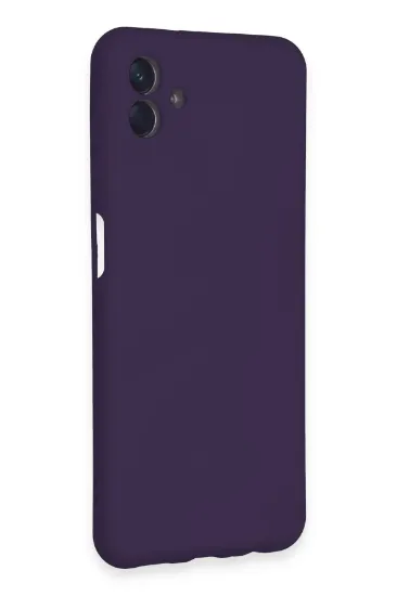 Newface Samsung Galaxy A04E Kılıf Nano içi Kadife Silikon - Mor resmi