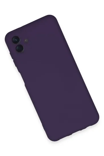 Newface Samsung Galaxy A04E Kılıf Nano içi Kadife Silikon - Mor resmi