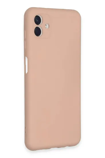 Newface Samsung Galaxy A04E Kılıf Nano içi Kadife Silikon - Pudra resmi