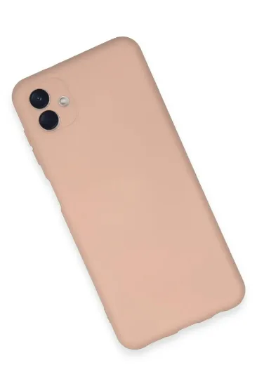 Newface Samsung Galaxy A04E Kılıf Nano içi Kadife Silikon - Pudra resmi